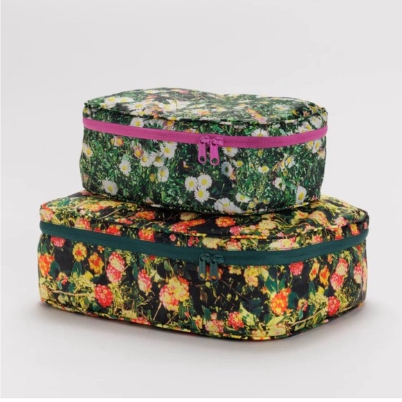 NWOT Baggu Packing Cube Set - Photo Floral - Picture 1 of 8